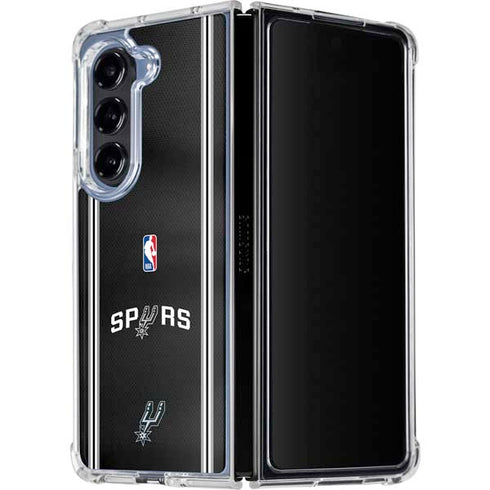 NBA San Antonio Spurs Jersey Galaxy Z Fold5 5G Clear Case